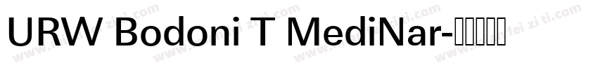 URW Bodoni T MediNar字体转换